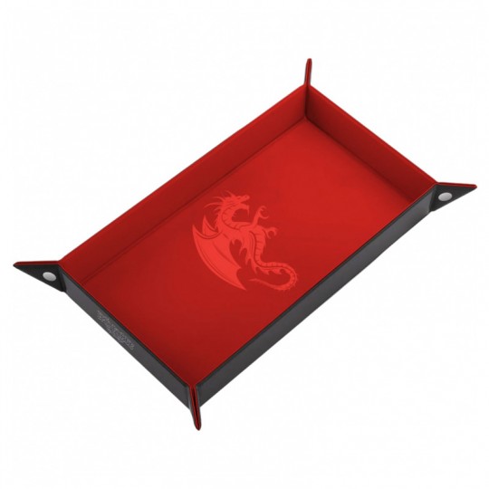 Couloir de Dés Dragon Rouge Cuir et Velours 20 x 40 cm Epic Forge - 1