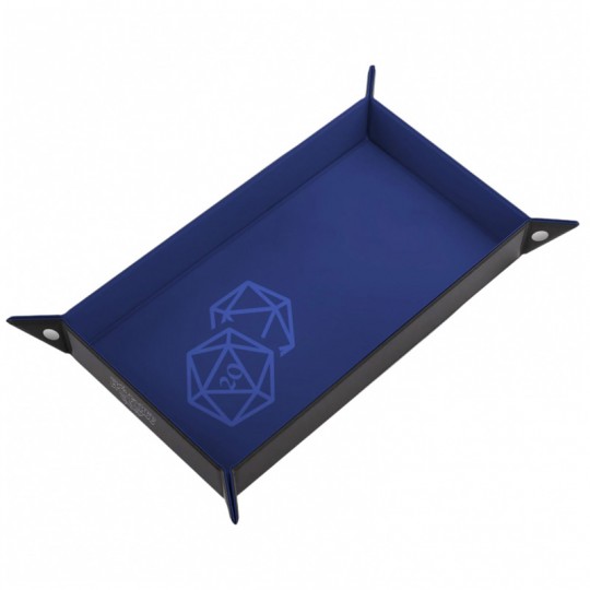 Couloir de Dés Dé 20 Bleu Cuir et Velours 20 x 40 cm Epic Forge - 1