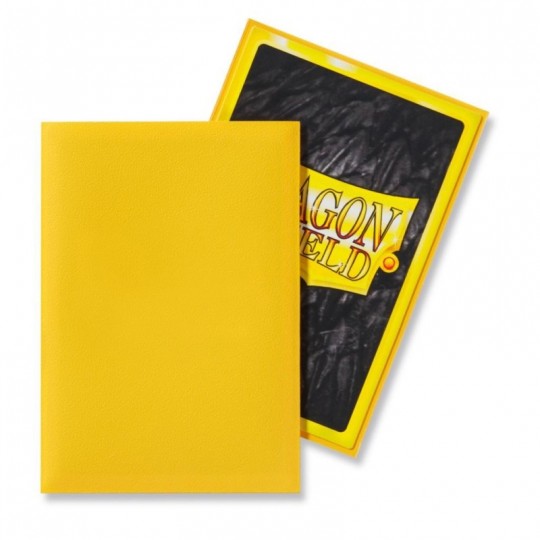 60 Sleeves Dragon Shield Matte Japanese Yellow Dragon Shield - 1