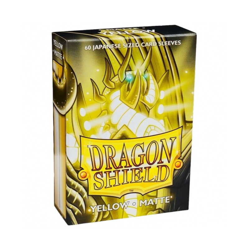 Boite de 60 Sleeves Dragon Shield Matte Japanese Yellow