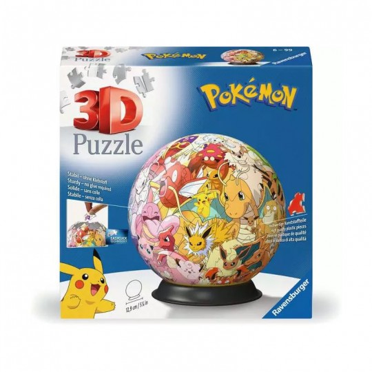 Puzzle 3D Ball Pokémon - Ravensburger Ravensburger - 2