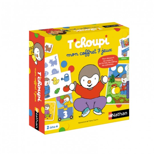 Mon coffret 7 jeux T'choupi - Nathan Nathan - 1