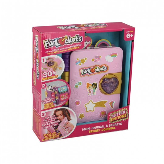 Journal à secrets Édition paillettes - Funlockets Funlockets - 2