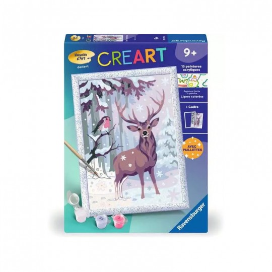 CreArt Kids 18x24cm : Cerf romantique - Ravensburger Ravensburger - 1