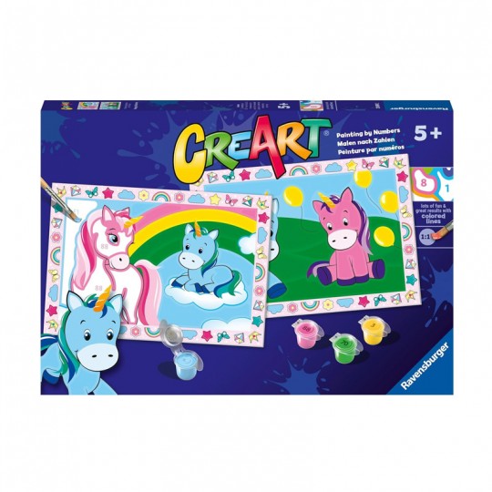 CreArt Junior 32x22cm : Licornes - Ravensburger Ravensburger - 1