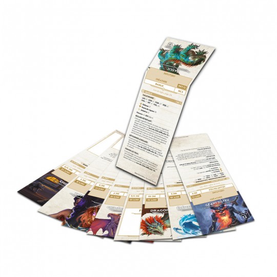 Mémentos de PNJ + monstres des scénarios du livre de base - Chroniques Oubliées Fantasy 2e édition Black Book Editions - 1