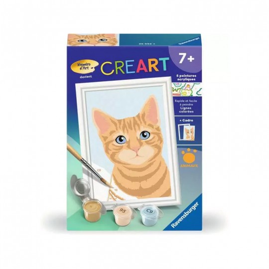 CreArt Kids 8x12cm : Chat roux - Ravensburger Ravensburger - 1