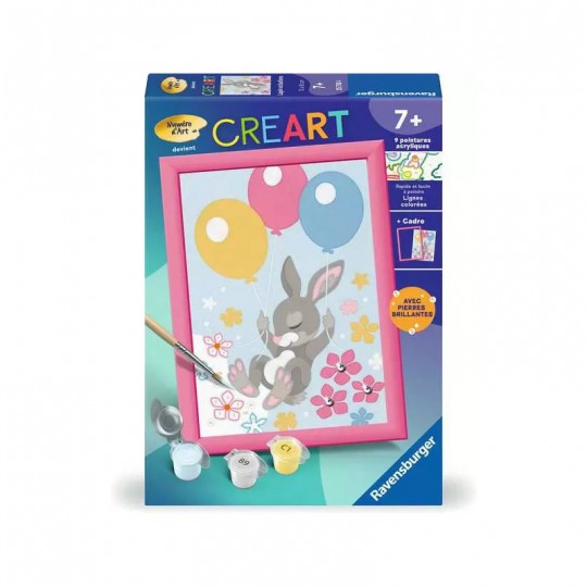 CreArt Kids 13x18cm : Lapin et ballons - Ravensburger Ravensburger - 1