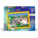 CreArt Kids 13x18cm : Chaton et son compagnon le lapin - Ravensburger Ravensburger - 1 CreArt Kids 13x18cm : Chaton et son compagnon le lapin - Ravensburger Ravensburger - 1