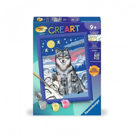 CreArt Kids 13x18cm : Famille de loups - Ravensburger Ravensburger - 1