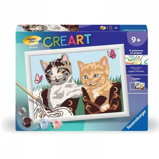 CreArt Kids 18x24cm : Chatons et chaussures - Ravensburger Ravensburger - 1