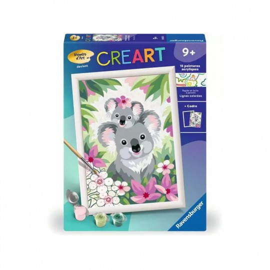 CreArt Kids 18x24cm : Maman koala et son bébé - Ravensburger Ravensburger - 1