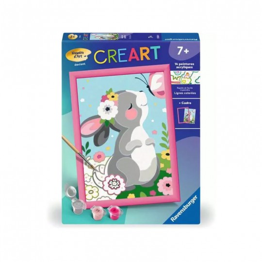 CreArt Kids 18x24cm : Lapin et papillon - Ravensburger Ravensburger - 1
