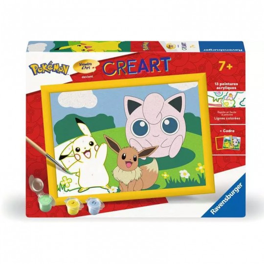 CreArt Kids 18x24cm : Portrait de groupe Pokemon - Ravensburger Ravensburger - 1