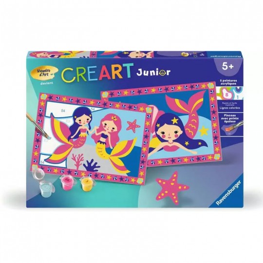 CreArt Junior 32x22cm : Sirènes - Ravensburger Ravensburger - 1