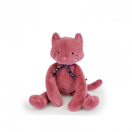 Peluche Méloé : Le Chat Poudre de Rose 37 cm - Maïlou Tradition Maïlou Tradition - 1