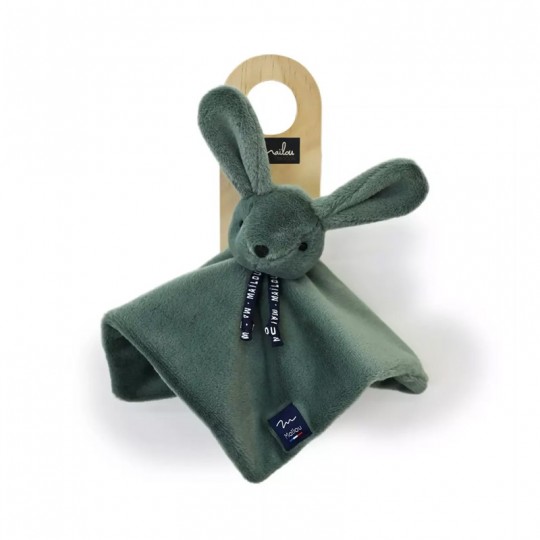 Doudou plat Dorlotin Lapin Vert sauge - Maïlou Tradition Maïlou Tradition - 1
