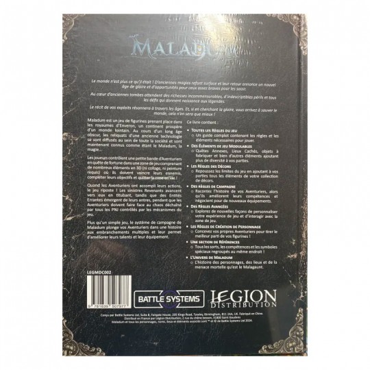 Maladum - Livre Deluxe des règles FR Battle Systems - 2