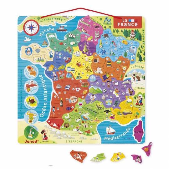 Puzzle France Magnétique Nouvelles régions Janod - 1