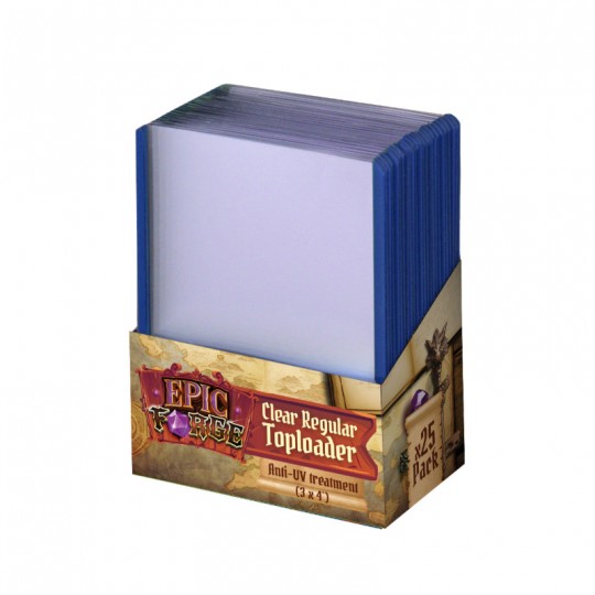 Toploader Anti-UV (3 x 4') Clear Regular (25 pièces) - Epic Forge Epic Forge - 1