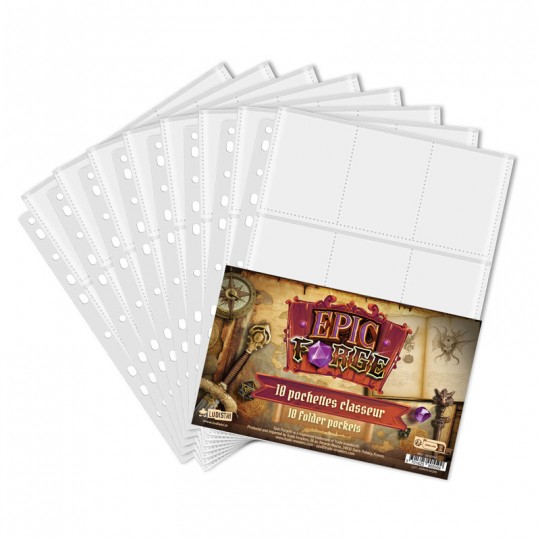 Display de 10 packs de 10 feuilles rangement cartes pour classeur - Epic Forge Epic Forge - 1