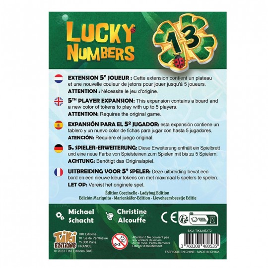 Lucky Numbers - Extension 5ème joueur Tiki Editions - 3