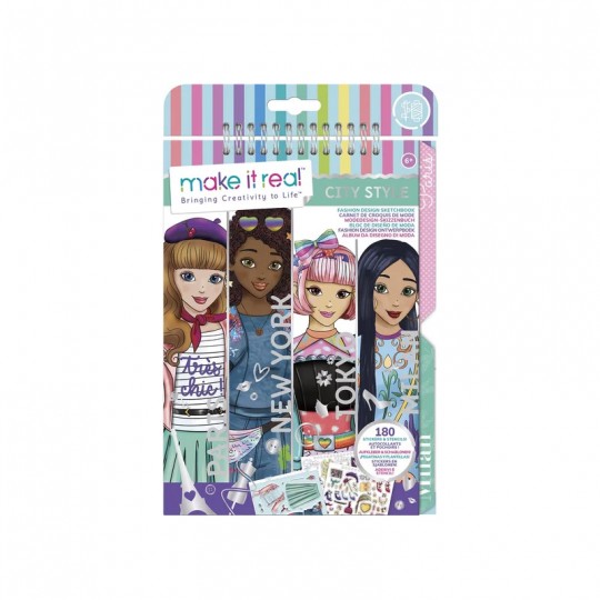 Make It Real : Carnet de croquis de mode City Style - Lansay Lansay - 1