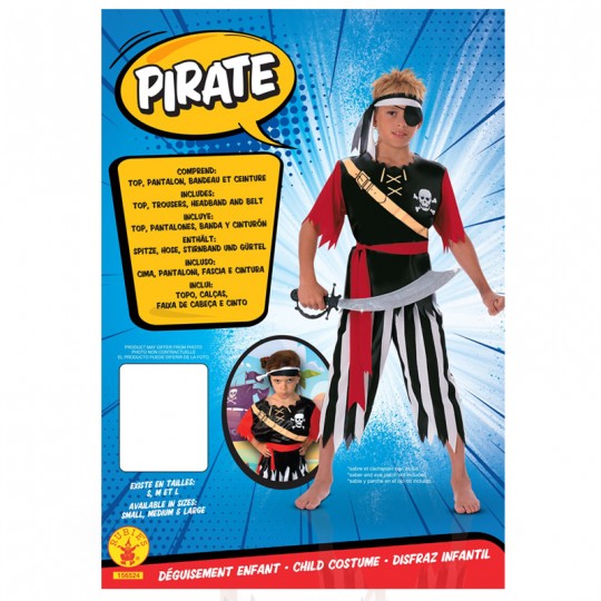 Déguisement Entrée de Gamme Pirate 5-7 ans Rubies - 2