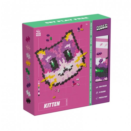 Puzzle by number Chaton 500 Pcs - Plus Plus Plus Plus - 2