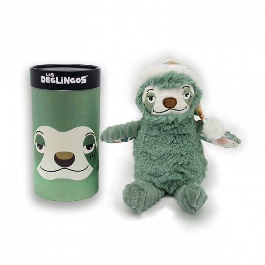 Peluche avec boîte cadeau Petit Simply Chillos le paresseux - Les Déglingos Les Déglingos - 1