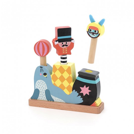 Pop-up en bois Circus Michelle Carlslund - Vilac Vilac - 1