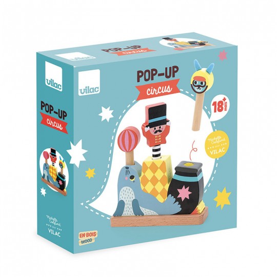 Pop-up en bois Circus Michelle Carlslund - Vilac Vilac - 2