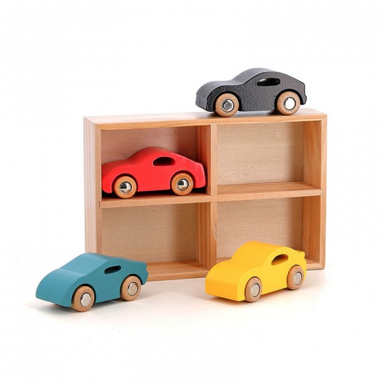 Coffret de 4 voitures en bois Super cars Vilacity - Vilac Vilac - 2