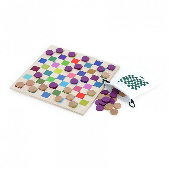 Jeu de Dames multicolore en bois - Vilac Vilac - 2