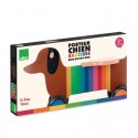 Porteur en bois Chien saussice multicolore Andy Westface - Vilac Vilac - 2 Porteur en bois Chien saussice multicolore Andy Westface - Vilac Vilac - 2