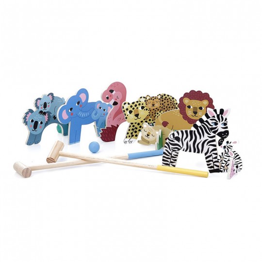 Jeu de Croquet Maman et bébé Petit Safari Michelle Carlslund - Vilac Vilac - 2