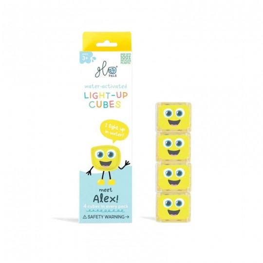 Cubes lumineux jaunes Alex - Glo Pals Glo Pals - 1