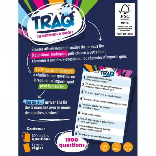 TRAQ - Tu Réponds à Quoi ? Ludilight - 3