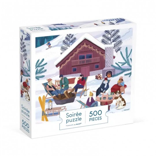 Puzzle 500 pcs Hiver à la montagne - Janod Janod - 1