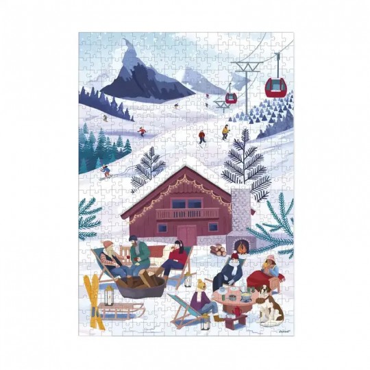 Puzzle 500 pcs Hiver à la montagne - Janod Janod - 2
