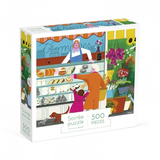 Puzzle 500 pcs Sur le Marché - Janod Janod - 1
