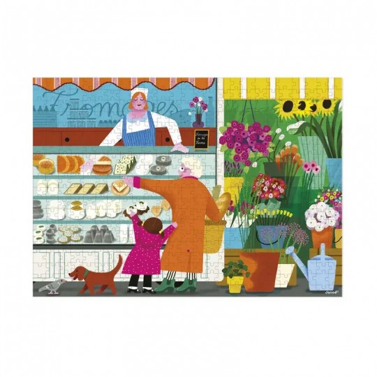 Puzzle 500 pcs Sur le Marché - Janod Janod - 2