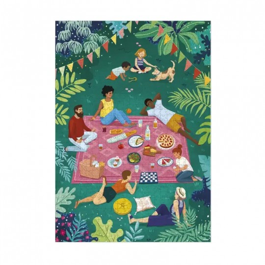 Puzzle 1000 pcs Picnic entre amis - Janod Janod - 3