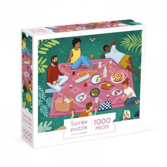 Puzzle 1000 pcs Picnic entre amis - Janod Janod - 1