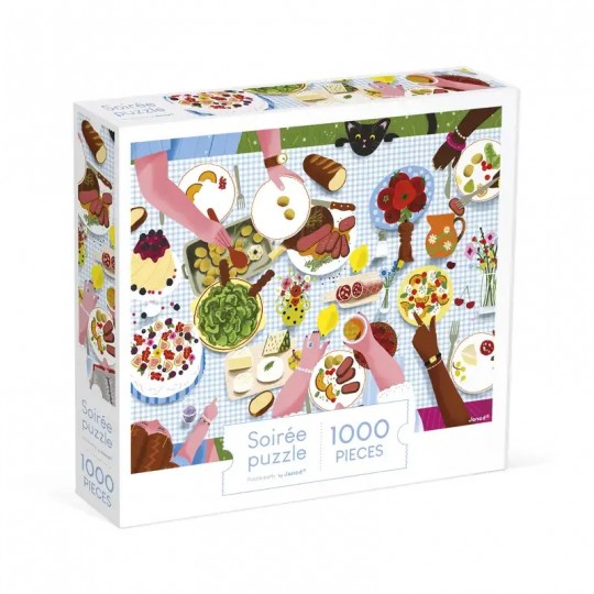 Puzzle 1000 pcs Repas de famille - Janod Janod - 1