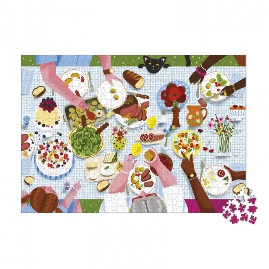 Puzzle 1000 pcs Repas de famille - Janod Janod - 2