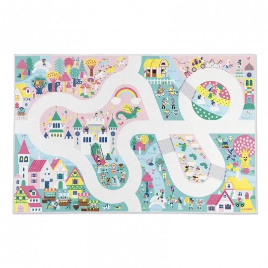 Tapis avec circuit Royaume Enchanté Cross Roads - Janod Janod - 1