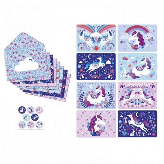 Set d'invitations Licorne Dreamland - Janod Janod - 2