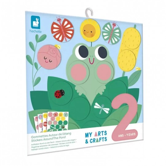 My Arts & Crafts : Coffret Créatif Gommettes Autour de l'étang 2 ans - Janod Janod - 1