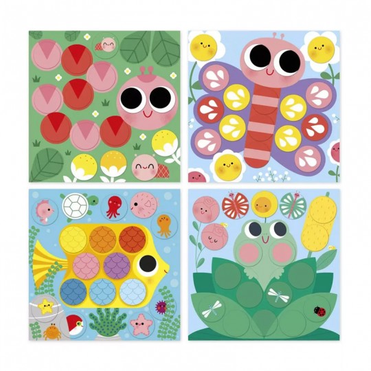 My Arts & Crafts : Coffret Créatif Gommettes Autour de l'étang 2 ans - Janod Janod - 3